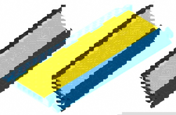 5 Channel, T-Shaped, Drop Over Cable Ramp